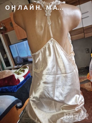 Сатенена нощничка /ххл, снимка 3 - Корсети, бюстиета, топове - 40008280