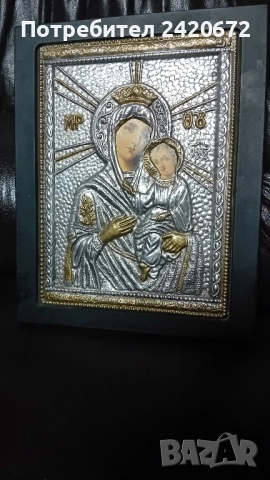 стара икона Дева Мария, снимка 6 - Икони - 52243804