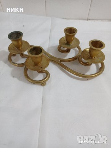 месингов свещник 706, снимка 1