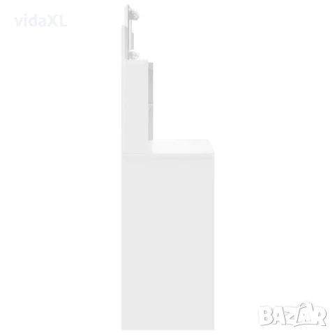 vidaXL Тоалетка с LED лампи, бяла, 96x40x142 см(SKU: 837892), снимка 2 - Тоалетки - 56005777