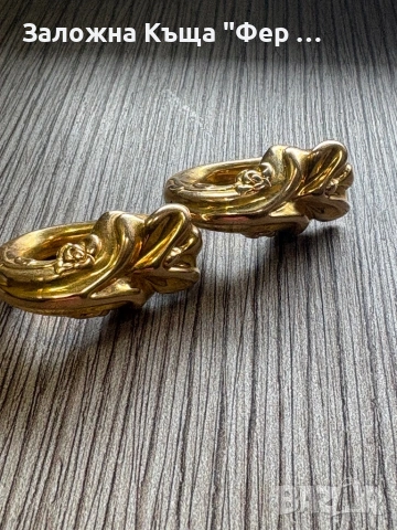 Златни обици 14карата, снимка 2 - Обеци - 53427887