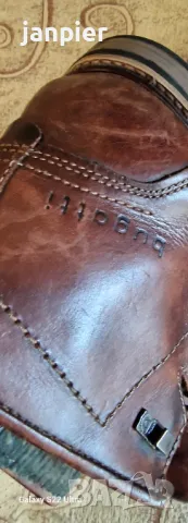 Мъжки кожени боти ,Bugatti. Размер 43, снимка 2 - Мъжки боти - 47694353