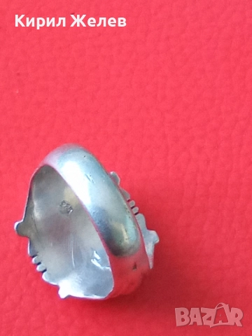 Сребърен пръстен с символ ОМЕГА орнаментиран майсторска ръчна изработка 37540, снимка 13 - Пръстени - 52913104