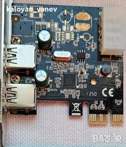 Разширителна карта 2 Ports USB 3.0 PCIe Card