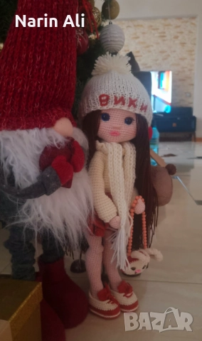  Ръчно плетена кукла, снимка 2 - Кукли - 52582910