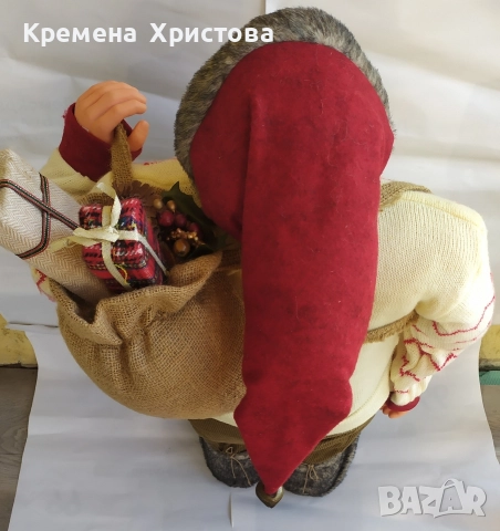 Дядо Коледа с чувал с подаръци , снимка 5 - Декорация за дома - 52847330