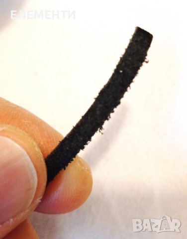 Плосък Кожен Ремък - 4 х 2 мм, снимка 2 - Ръчно изработени сувенири - 39113429