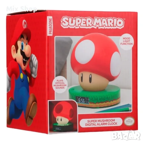 Нов Часовник Paladone Games: Super Mario Bros. - Super Mushroom, снимка 2 - Стенни часовници - 55748438