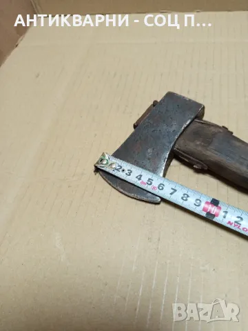 Соц Стара Малка Войнишка Брадвичка Топор., снимка 11 - Антикварни и старинни предмети - 49509576
