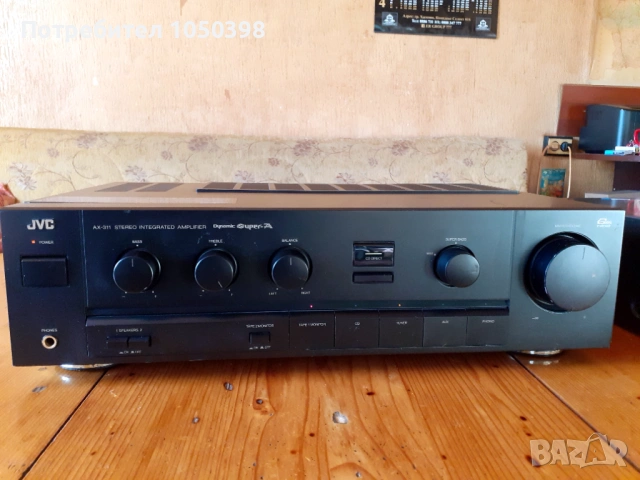 Прекрасен усиловател JVC AX-311 BK Dynamic SUPER A- Японска мощна машина., снимка 6 - Ресийвъри, усилватели, смесителни пултове - 53045702