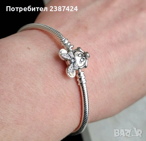 Сребърна гривна модел на Пандора 