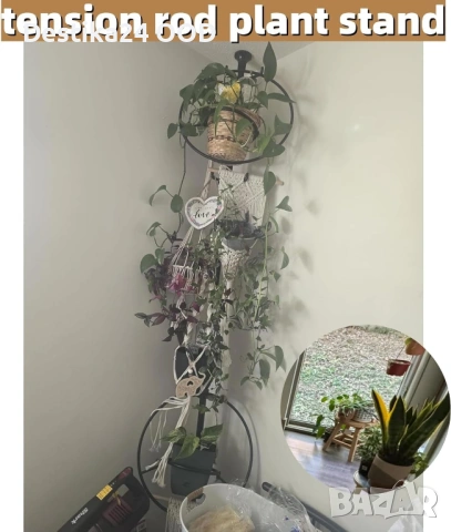 Телескопична Закачалка за дрехи 140-310см 12 куки Бяла, снимка 7 - Други стоки за дома - 53634216