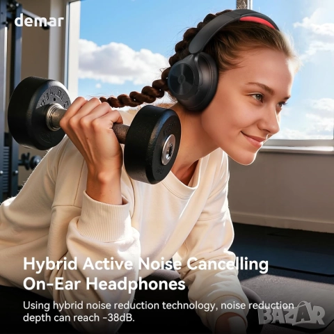 OneOdio Focus A1 Pro Безжични слушалки с активно шумопотискане,червени, снимка 2 - Bluetooth слушалки - 52973485