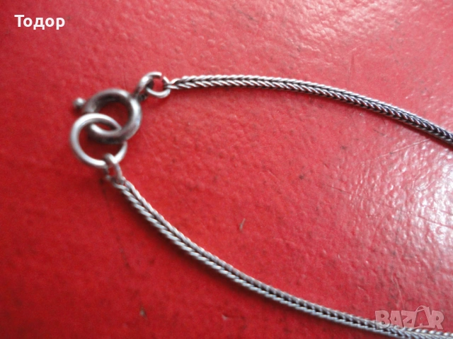 Страхотно сребърно колие верижка с камъни 925, снимка 6 - Колиета, медальони, синджири - 53305345