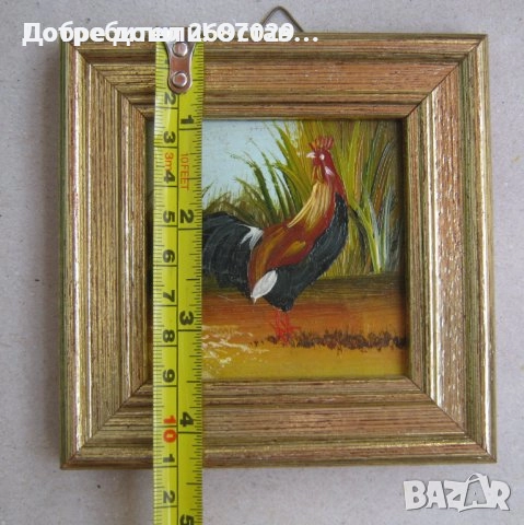  картини ГРАДСКИ ПЕЙЗАЖ - картина с дървена рамка, рози, птици, цветя, маслени бои, снимка 12 - Картини - 28955873