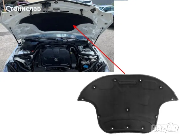 Mercedes E-Class W212 изолация за преден капак