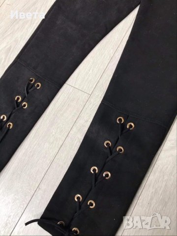 Дамски панталон велур, снимка 2 - Панталони - 38794849