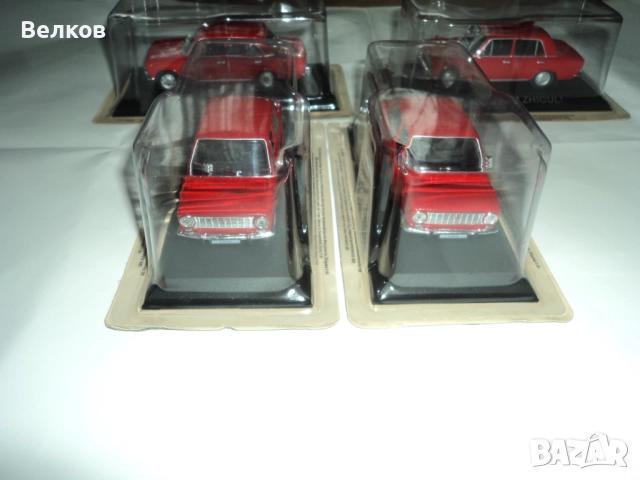 Метален модел на ВАЗ 2101 червена, Deagostini, Деагостини, снимка 3 - Колекции - 52892308