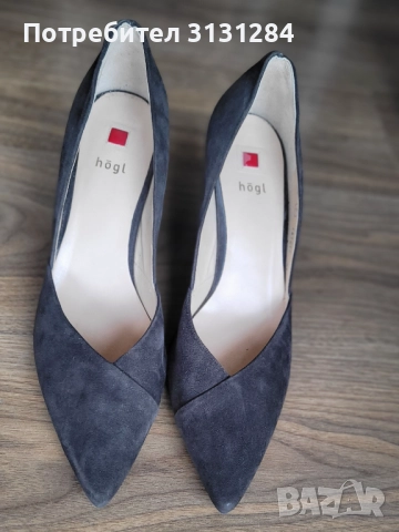 Hogl елегантни женски обувки на ток натурален велур р. 40,5 Австрия , снимка 9 - Дамски обувки на ток - 51498810