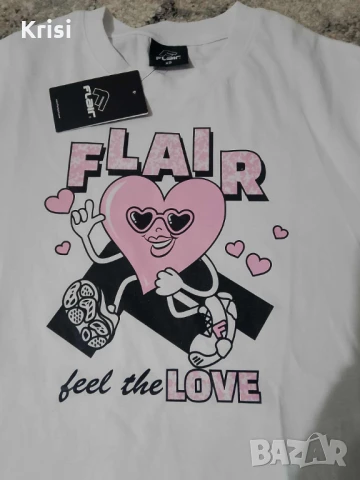 Дамска тениска Flaer, снимка 2 - Тениски - 50669925