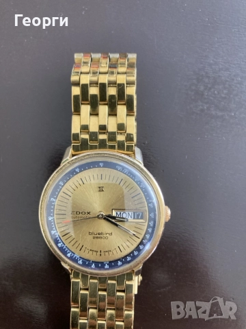 Мъжки оригинален часовник Edox, снимка 4 - Мъжки - 56315230