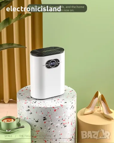 Въздушен обезвлажнител Абсорбер на влага Влагоустойчив 1.2 литра Сешоар на въздух, снимка 2 - Влагоабсорбатори и влагоуловители - 47384460