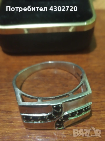 Мъжки сребърен 925 пръстен, 21 мм., снимка 5 - Пръстени - 53620803