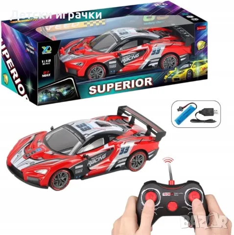 Кола с дистанционно светеща състезателна , снимка 2 - Коли, камиони, мотори, писти - 49165720