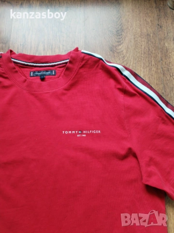 Tommy Hilfiger - страхотна мъжка тениска L КАТО НОВА, снимка 2 - Тениски - 53864678