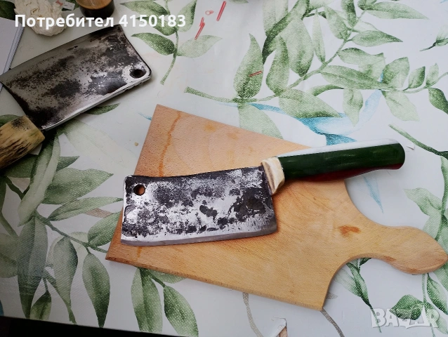 2 стари ковани сатъра , снимка 11 - Ножове - 53357388