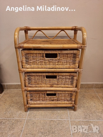Етажерки и масичка от ратан, снимка 6 - Етажерки - 53825511