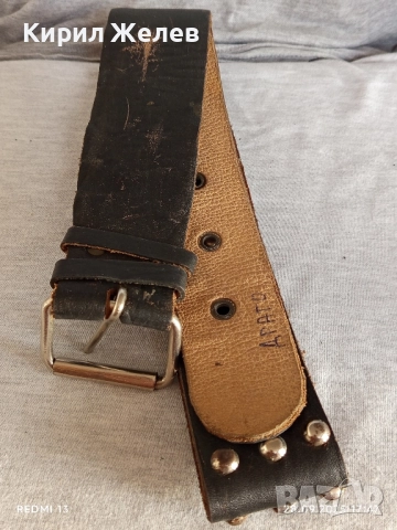 Модерен кожен колан с капси много красив стилен дизайн 28019, снимка 5 - Колани - 51868817