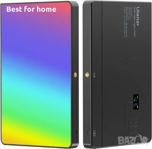 ULANZI LT003 RGB видео лампа с вградена батерия 8000mAh и USB зарядно, снимка 8 - Чанти, стативи, аксесоари - 50105861