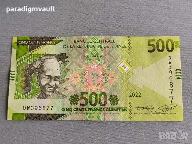 Банкнота - Гвинея - 500 франка UNC | 2022г.