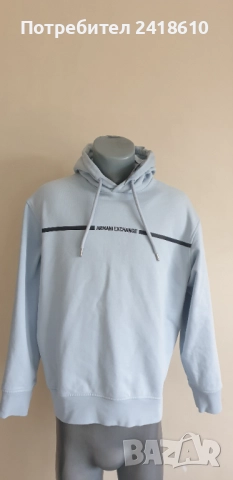 Armani Exchange A/X Milano Cotton  Oversize Mens Size S / M НОВО! ОРИГИНАЛ! Мъжкo Худи!, снимка 8 - Спортни дрехи, екипи - 52350657