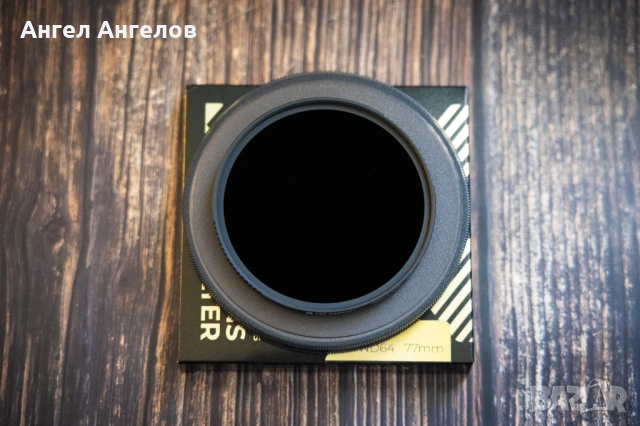 Филтър K&F Concept ND64 (6 стопа) Nano-Xcel 77mm - НОВ!, снимка 2 - Обективи и филтри - 53870611
