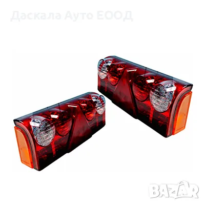 1бр. Голям ЛЕД LED стоп за ремарке с триъгълник 24V, тип Кроне, снимка 2 - Части - 49581502