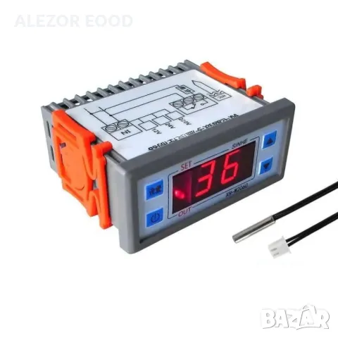 Терморегулатор W2060 -19 до +99°C,Захр.230VAC, 1 изход 230VAC/10А,4255