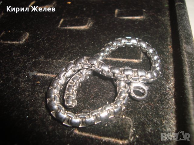 СРЕБРИСТА КРАСИВА ГРИВНА ВИНТИДЖ РЯДКА ПЛЕТКА 21850, снимка 5 - Гривни - 33866865