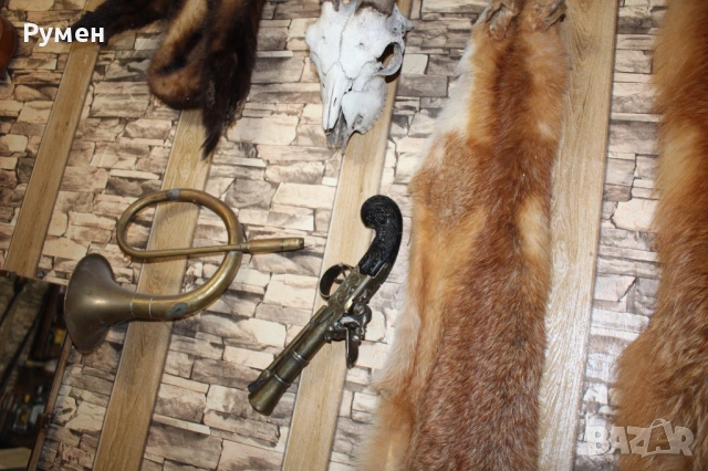 Кремъчен пистолет и голяма кама (ханжар), снимка 15 - Антикварни и старинни предмети - 53480305