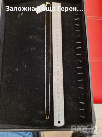 Златен синджир 2.4гр.14к, снимка 4 - Колиета, медальони, синджири - 53594410