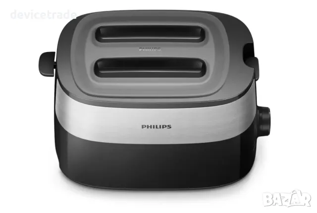 Тостер, Philips, Daily Collection HD2517/90, 830 W, черен/сребрист, снимка 2 - Тостери - 49732312