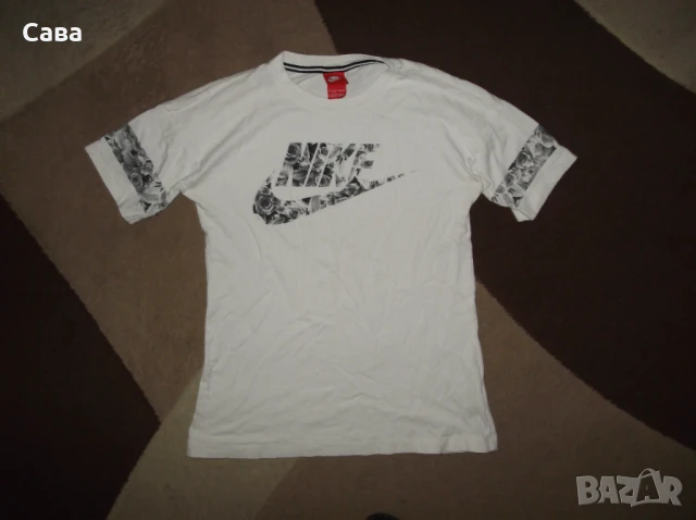 Тениски NIKE  дамски,Л  /електрик,бяла/, снимка 4 - Тениски - 41636827