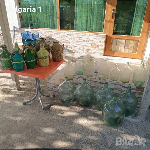 стъклени дамаджани 