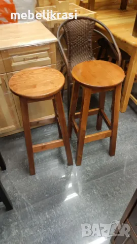 Бар стол-Масив.НАЛИЧЕН!, снимка 4 - Столове - 19541865