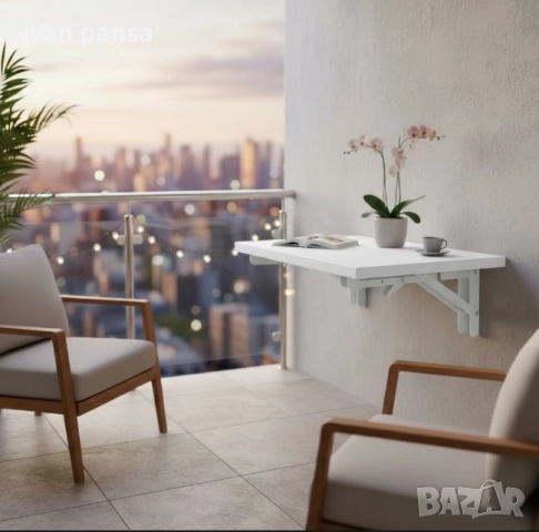 Сгъваема стенна маса ПЧД - Айви мебел, снимка 2 - Маси - 46294517