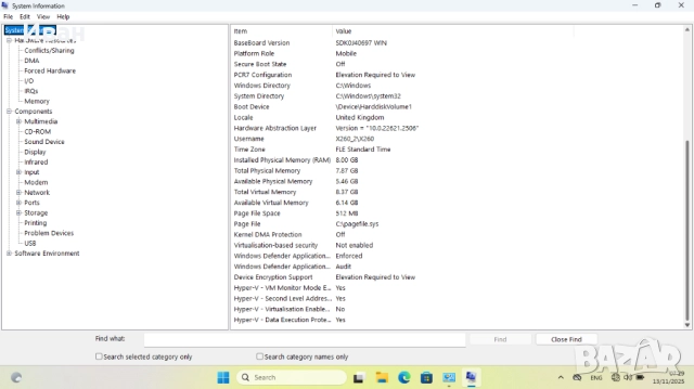 Продавам лаптоп Lenovo x260, снимка 10 - Лаптопи за дома - 44354944