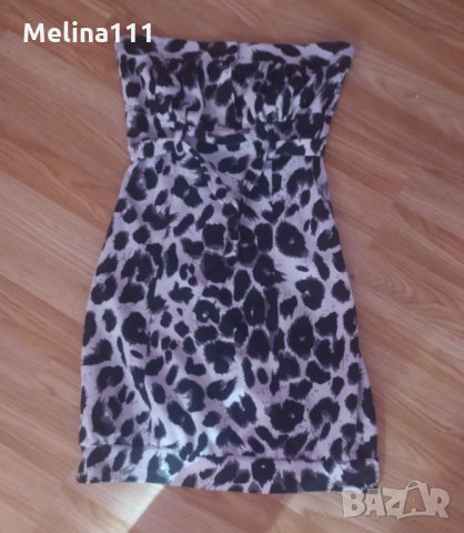 Продава дамска рокля тигров принт, снимка 1 - Рокли - 34086578
