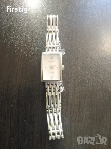 Дамски Сребърен 925 Часовник Rotary с диаманти , снимка 4 - Дамски - 49493604