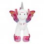 БЯЛ Плюшен еднорог с розови крила, грива и опашка , 41 см, снимка 2